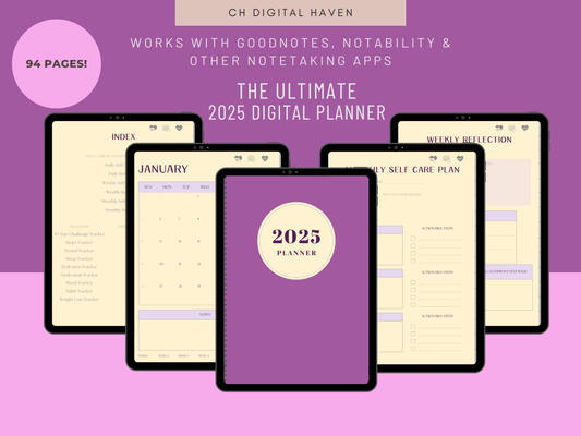 The Ultimate Hyperlinked 2025 Digital Planner