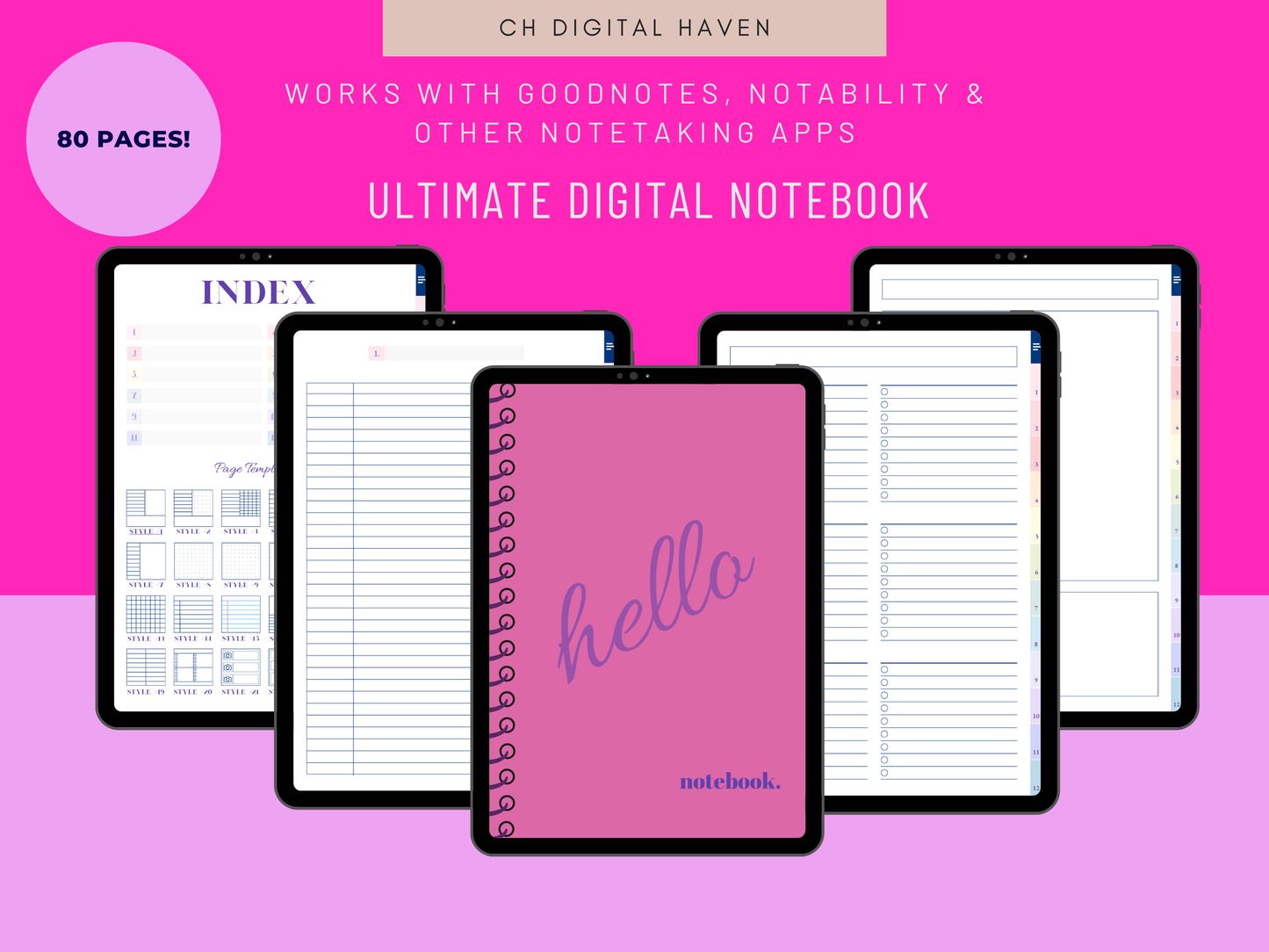 Digital Hyperlinked Notebook