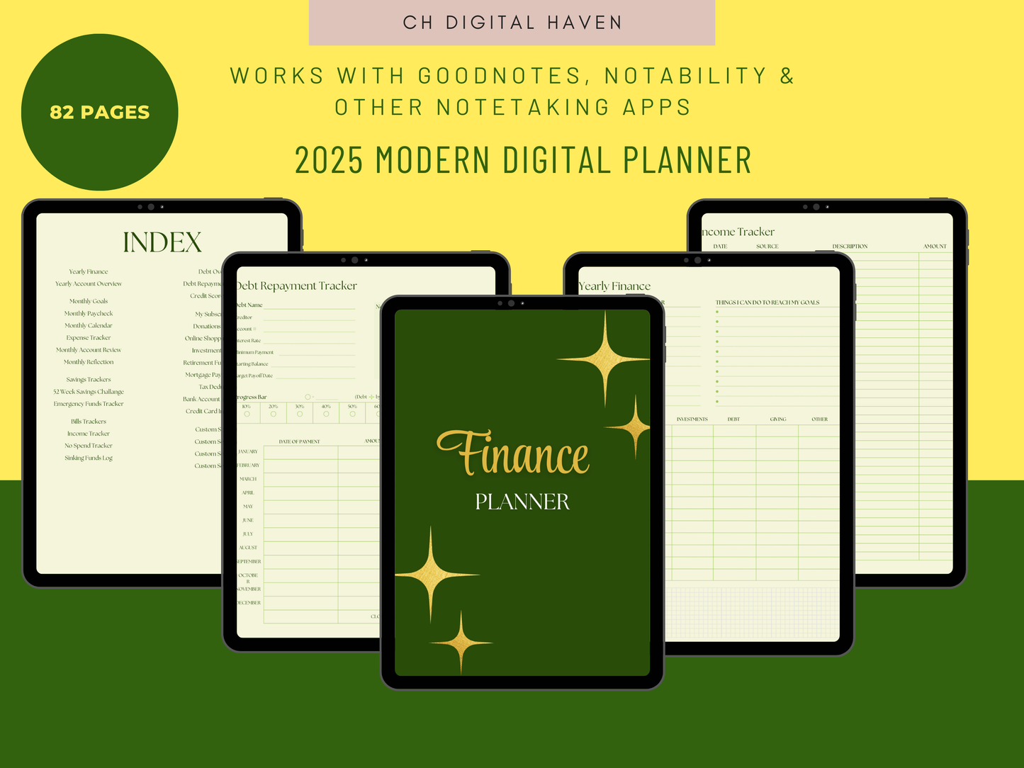 Hyperlinked Digital Finance Planner