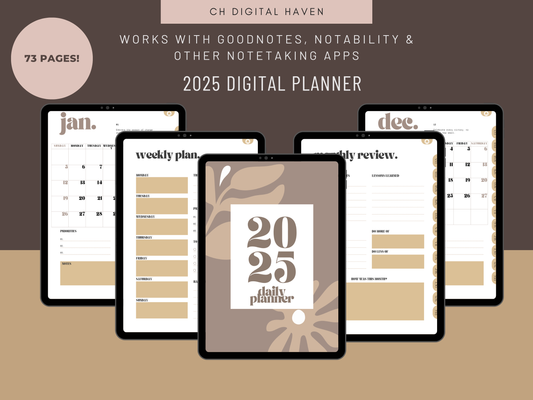 2025 Daily Hyperlinked Digital Planner
